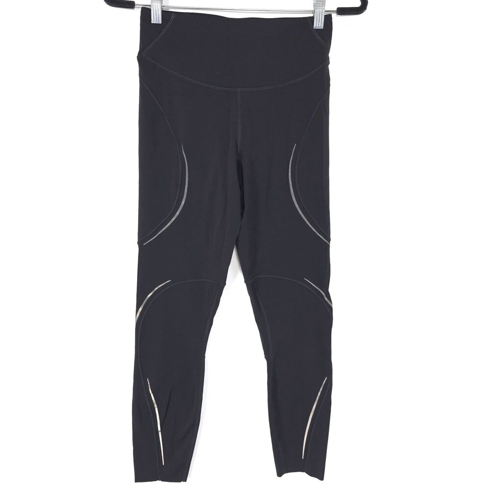 Lululemon Leggings Womens 6 Black Base Pace High Rise Reflective Tight 25 W5EMYS